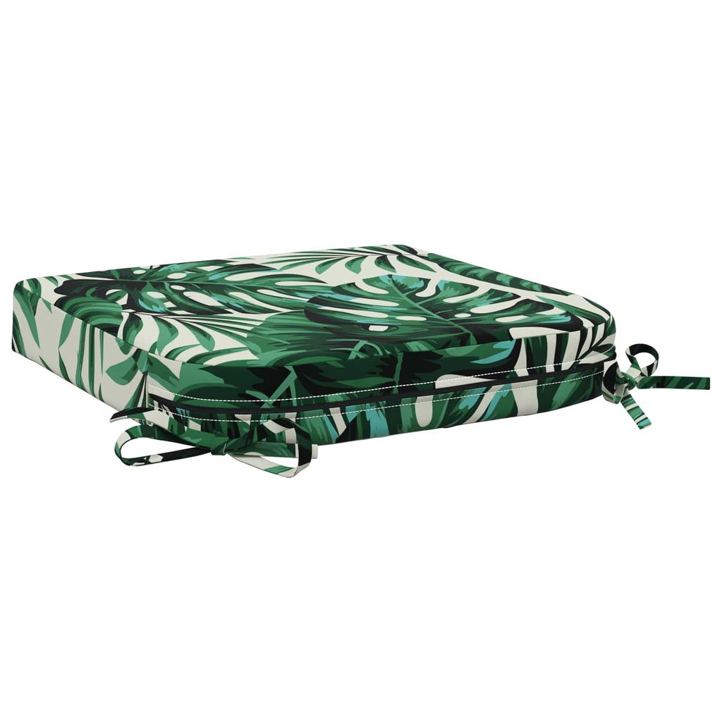 1 piece seat cushion SOEST 100percent polyester leaf pattern