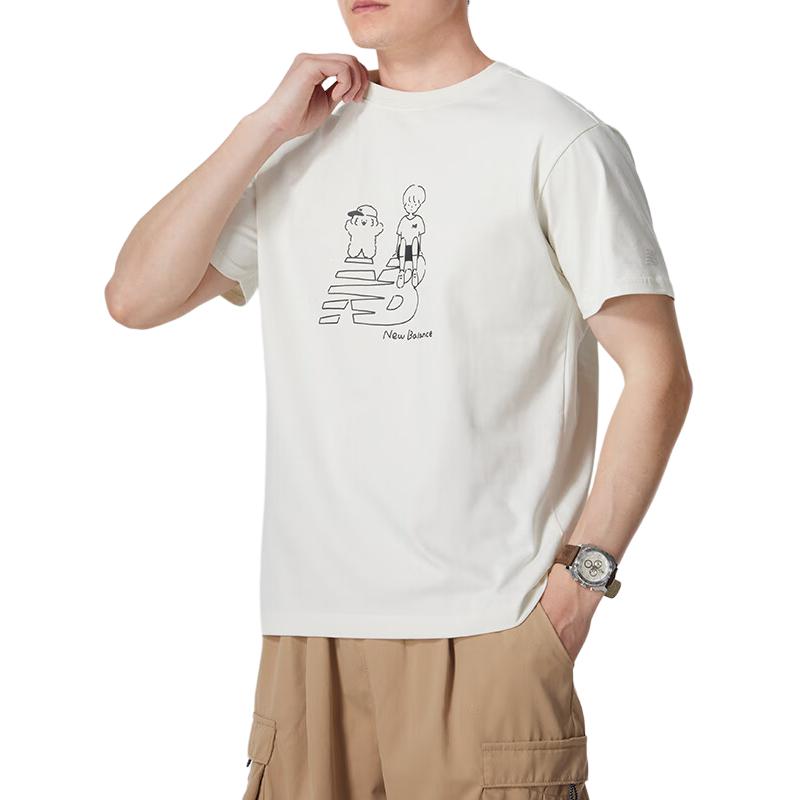 New Balance Футболка Унисекс Белая AMT42337-CIC