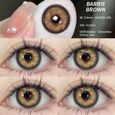 0~-7.00 Контактные линзы для близорукости для глаз Цветные контактные линзы с рецептурной косметикой Линзы для студентов