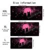 Pink Cat Mouse Pad Large Computer Office Game Table Mat Rubber AntiSlip Stitched Edge Keyboard Mats 90x40 Xxl Desk Pads