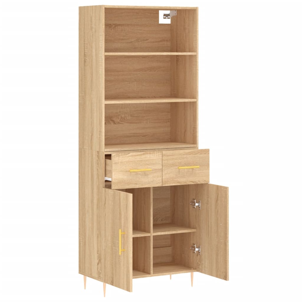 Highboard Sonoma Oak 69.5 x 34 x 180 cm Particleboard