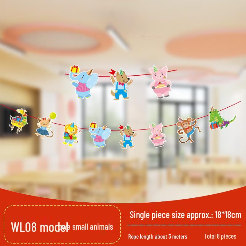 Creative Back-to-School Cartoon Banner Decoration for Classrooms and Kindergartens