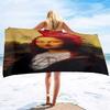 Mona Lisa Series Seaside Vacation Beach Towel Swimming Bath Towel Microfiber Sports Towel