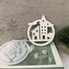 Silicone Mould Rings Sweet Home Hanging Pendant Mould Ornament Mould Cloud House Molds Craft Supplies Home Decorations