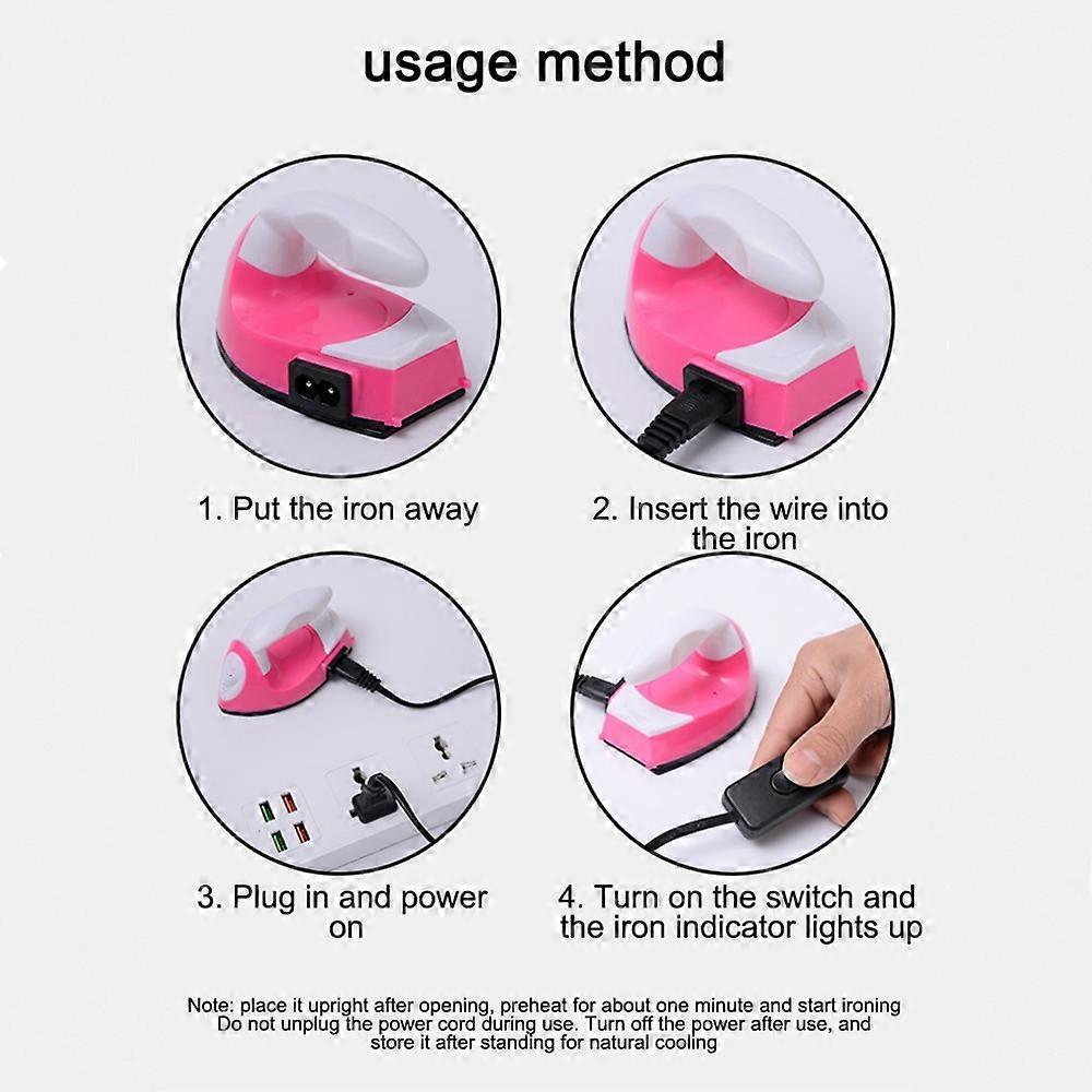 2024 New Lay Flat Mini Iron for Hair, Mini Heat Press Iron Hair Straightener
