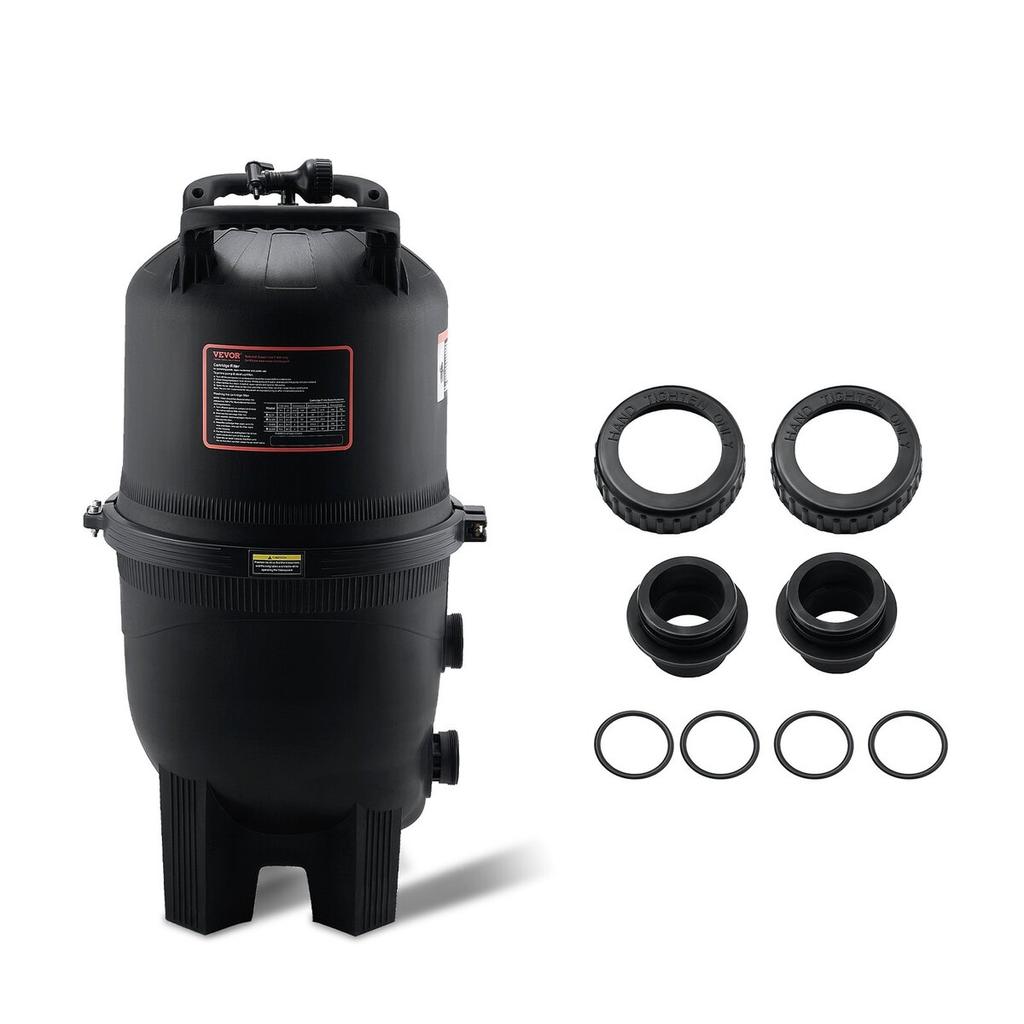 Cartridge Pool Filter, 30 Sq.m Filter Area Inground Pool Filter, Above Ground Swimming Pool Filtration Filter System with Upgrade Filter &Leak-proof,