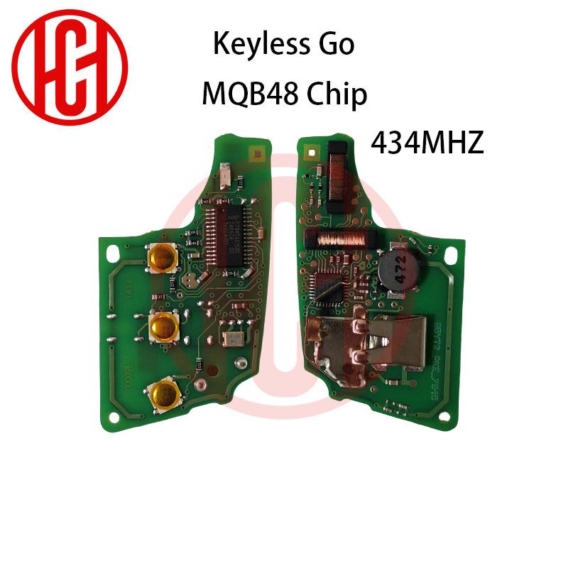 Чип MQB48 434 МГц для VW Seat Leon Ateca Golf7 MK7 Touran Polo Tiguan Skoda Octavia Пульт ДУ для автомобиля 5G0959752BA 5G6959752AB BB
