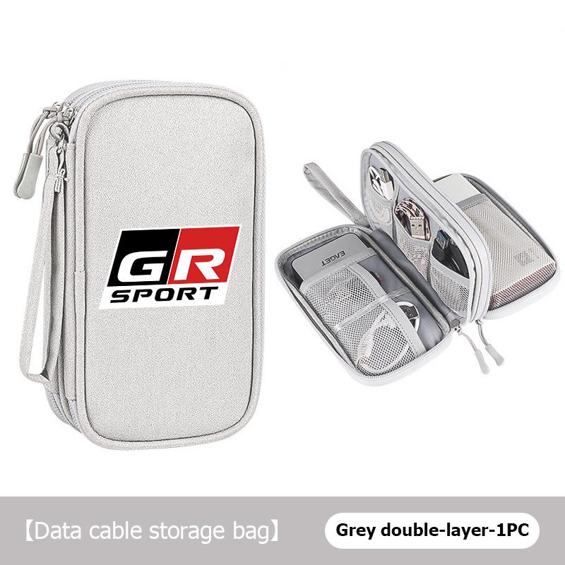 For S5 Data Cable Storage Bag Travel Portable Digital Accessories Organizer Bag Camry Highlander C-HR Hilux Vios Rav4 Prius JH5
