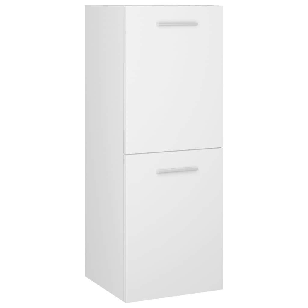 Bathroom Furniture Set White Particleboard
