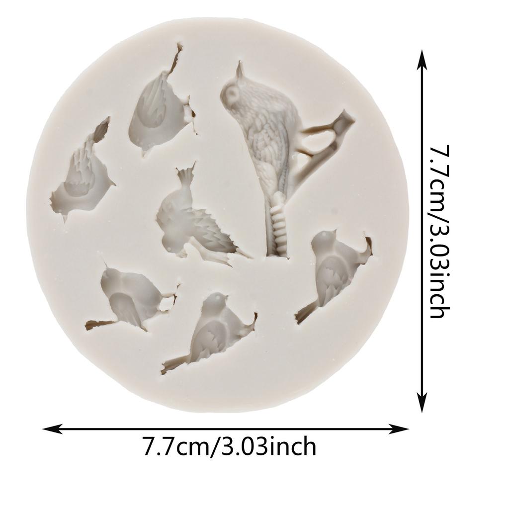 Lovely Bird Silicone Moulds Fondant DIY Cake Decorating Tools Chocolate Gumpaste Mould Cupcake Topper Candy Resin Clay Moulds