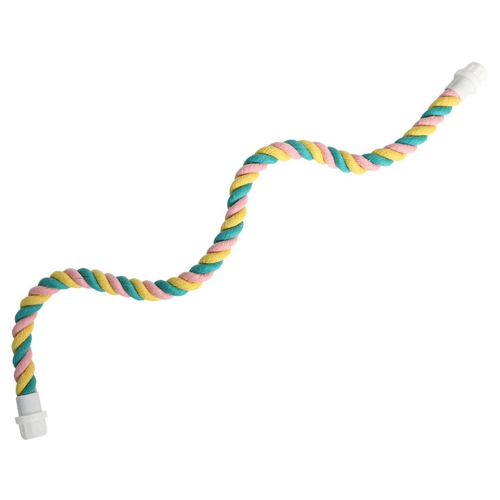 Bird Hemp Rope Swing, Bird Cage Stand Pole Accessories, Grinding Standing Climbing For Parrot, Parakeet, Budgies, Lovebirds