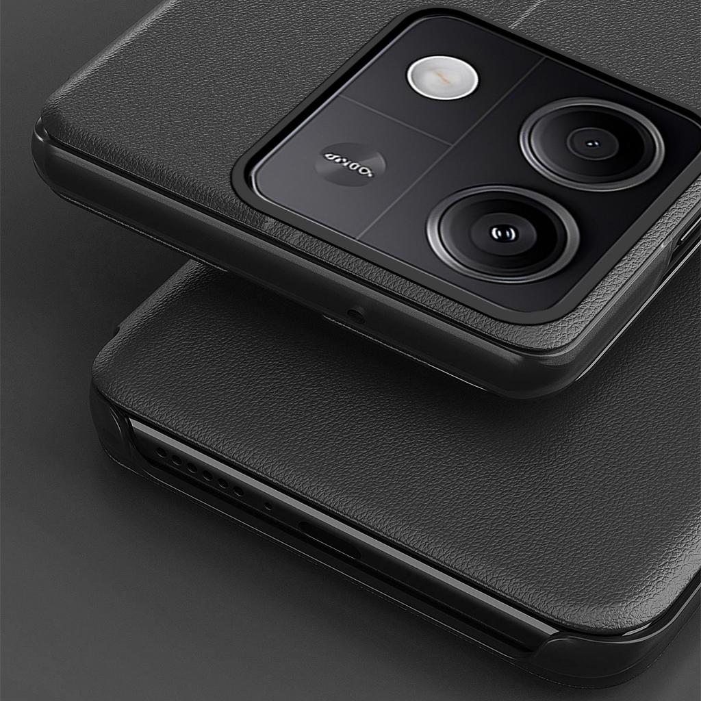 Для Xiaomi Redmi Note 13 Pro 5G/Poco X6 5G Чехол с окошком для просмотра Защита от царапин Чехол-подставка для телефона