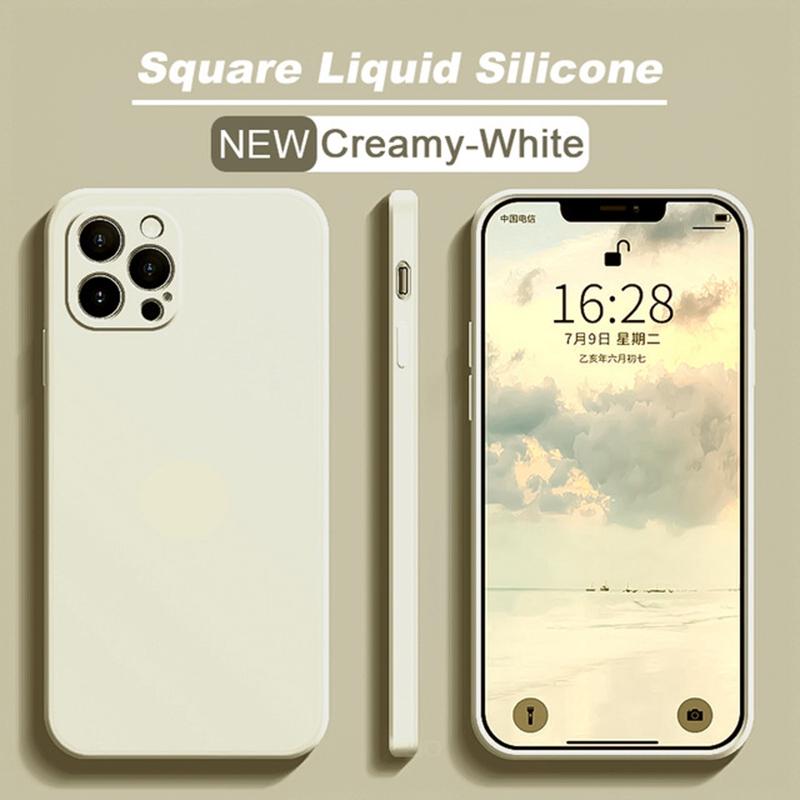 Для Для Iphone 15 14 13 11 12 Pro Max Mini Чехол Официальный Квадратный Жидкий Силиконовый Чехол Для Для Iphone X XS XR 7 8 Plus SE Чехол