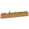 Raised Bed Light Brown 582 x 50 x 68 cm Galvanized Steel