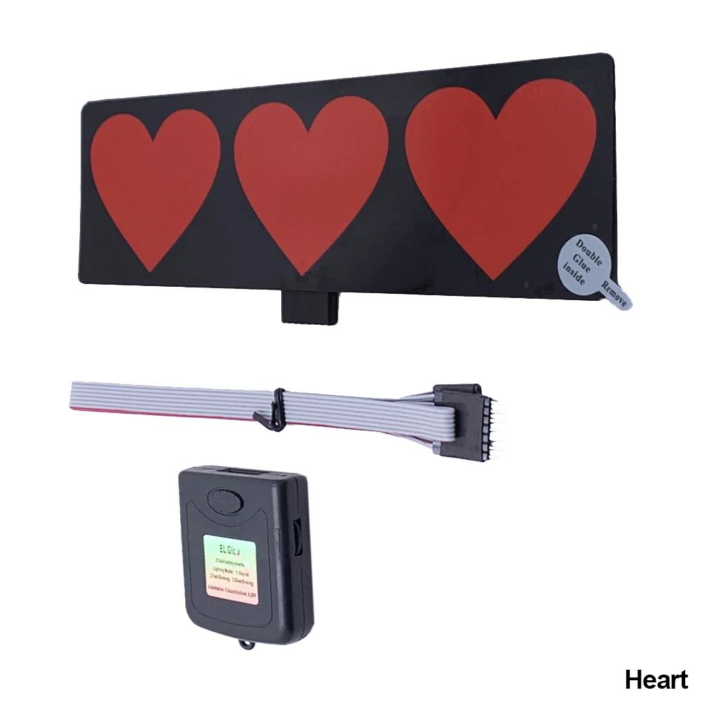 5 звезд Требуются светодиодные светоизлучающие наклейки на окна, наклейки на лобовое стекло JDM декоративные автомобильные аксессуары световая панель без батареи