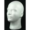 Fuji Interior Lightweight Male Mannequin Head with Display Stand, White