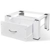 Washing Machine Pedestal in White with Drawer