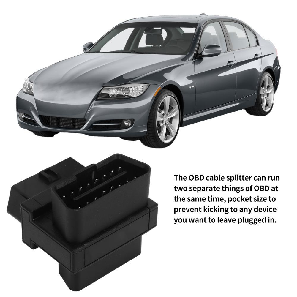 Dual Female OBD2 Splitter ABS OBD2 Connector Professional OBD2 Adapter Mechanic Workshop