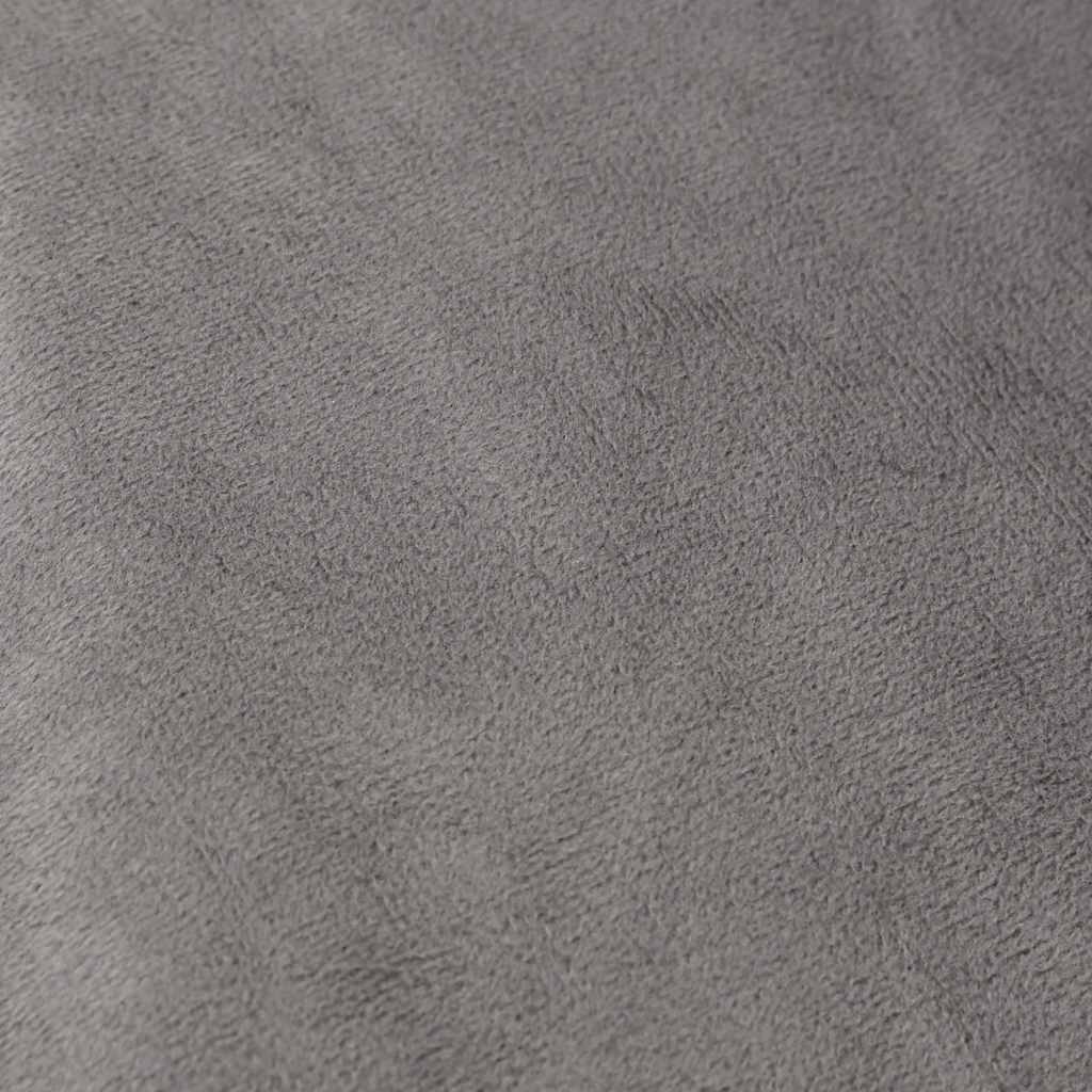 vidaXL Gewichtsdecke mit Bezug Grau 200x200 cm 13 kg Stoff