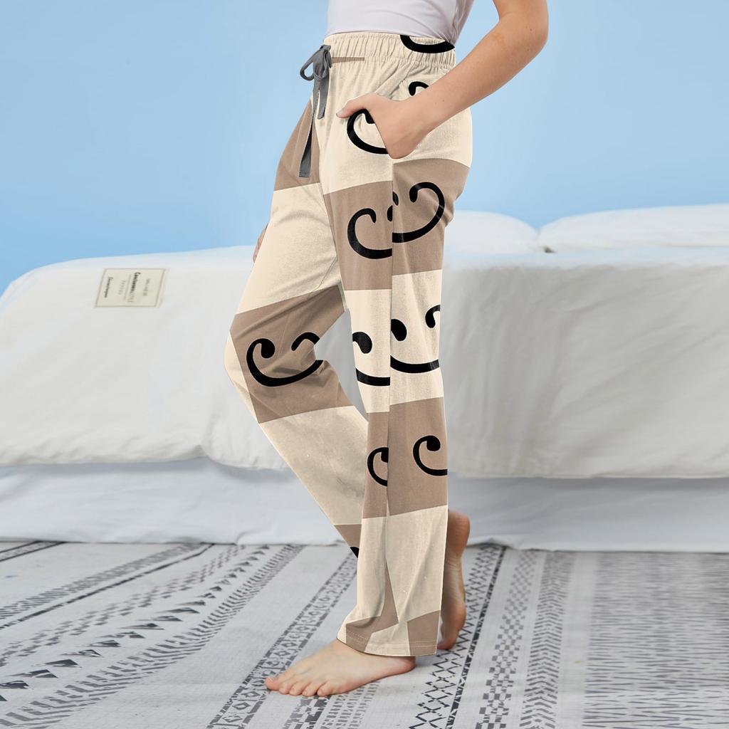 Детские хлопковые пижамные штаны с карманами