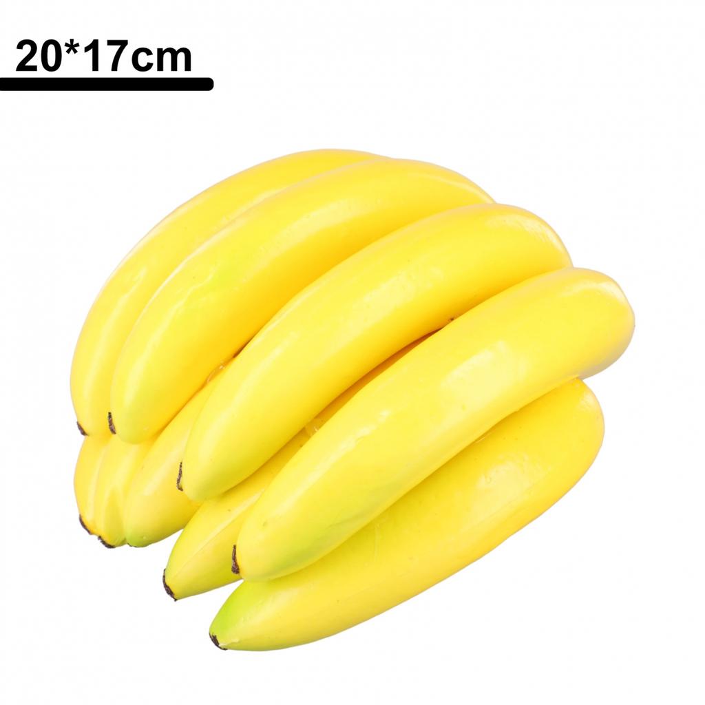 1 X Artificial Bunch Of Banana Fake Fruit Plastic,Decor Props DIY Craft Toy