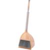 Kids Dustpan Set Soft Fur Plastic Small Broom Dustpan for Baby Kids Toys Kindergarten Red