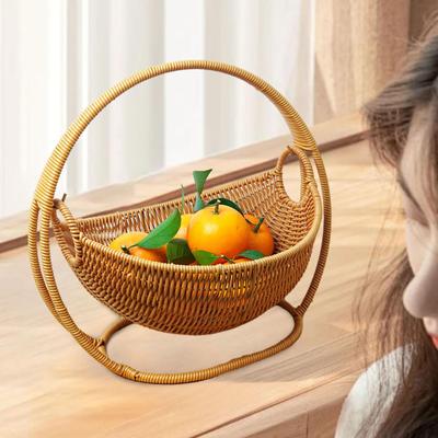 Тканый держатель для корзины с фруктами, украшение, деревенский хлеб для закусок, печенья, дисплей для хлеба