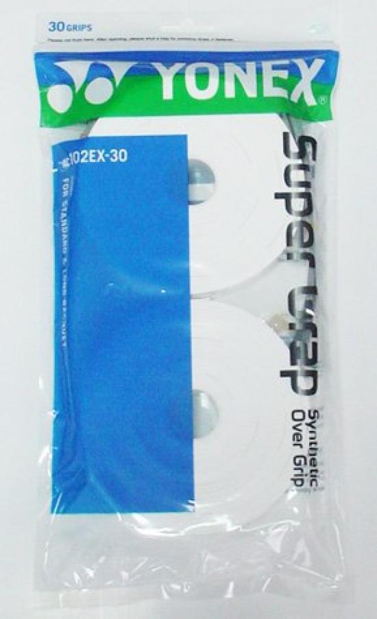 YONEX Tennis Wet Super Grip White (30 pieces) AC102-30