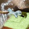 925 Sterling Silver Fashion Light Luxury Premium Bow Zircon Ring Birthday Party Anniversary Wedding Gifts