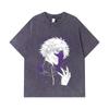 275 GSM Washed T-shirts 100% Cotton Tokyo Ghoul V2 Print Unisex Heavy Cotton T Shirt