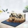 3D Настольный календарь Блокнот Замок DIY Вырезание по бумаге Арт-блокноты 3D Нелипкий блокнот для офиса/дома DIY Креативный подарок