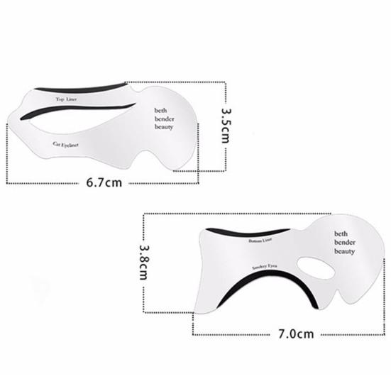 2/10 шт профессиональные трафареты для подводки глаз крылатые модели шаблон карты инструменты для формирования макияжа