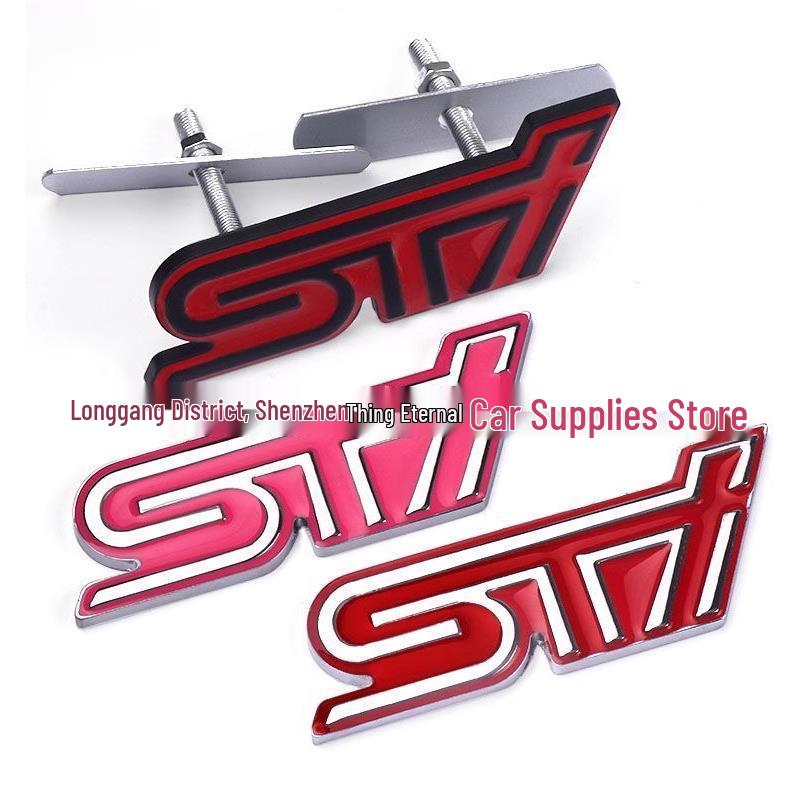 Subaru Impreza Legacy Forester STI Car Metal Emblem - Decorative Grille & Rear Tail Badge