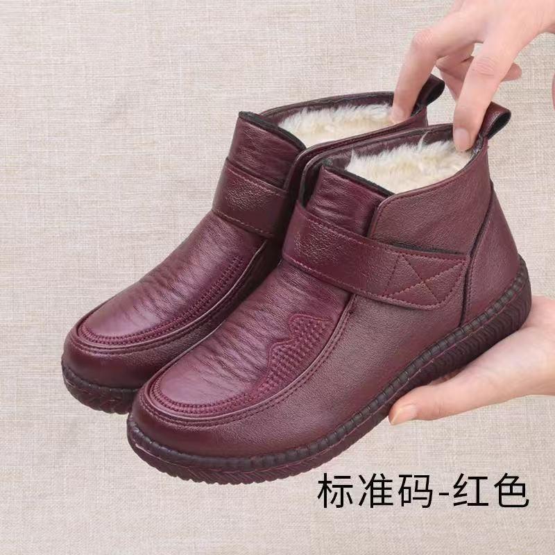 Women Large Size Wide Fit Warm Lined Boots High Top Shoes Winter Walking and Commuting Casual Outdoor Travel Sizes 35-40