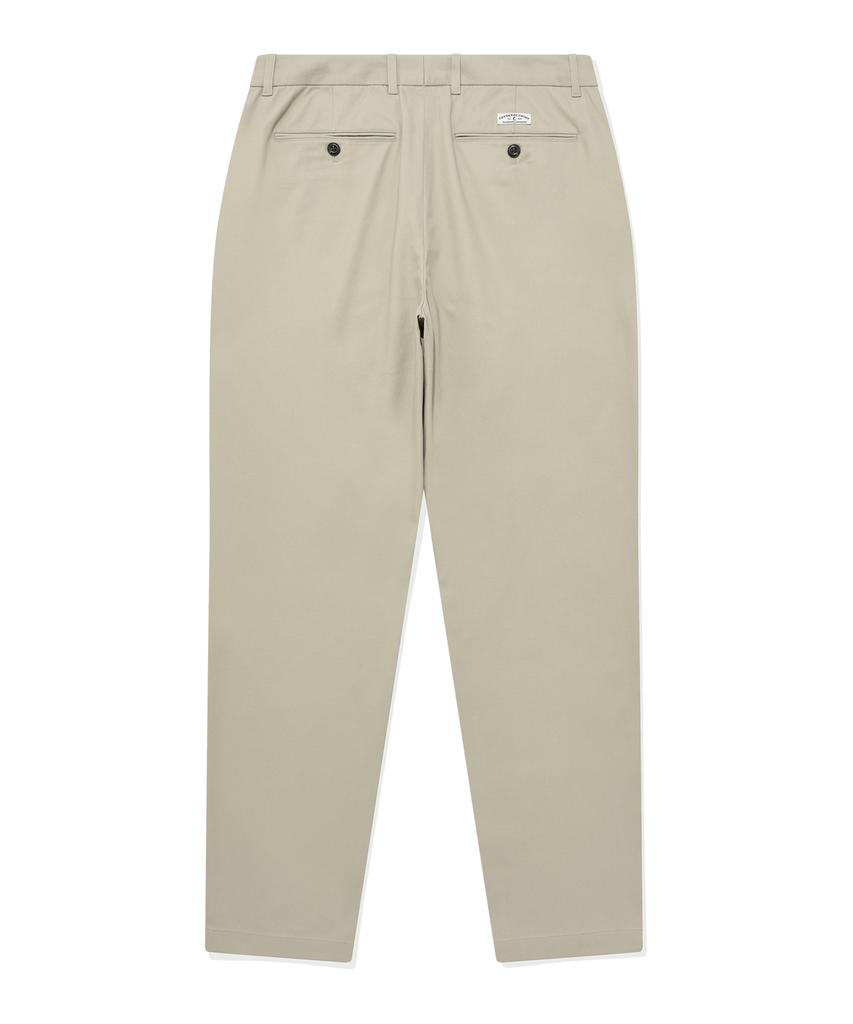 COVERNAT Chino Slim Straight Pants Beige