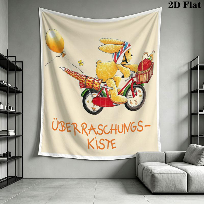 Felix Brave Wall Tapestry Aesthetic Wall Hanging Printed Fabric Blanket Decorative Tapestries for Bedroom Living Room Home Decor