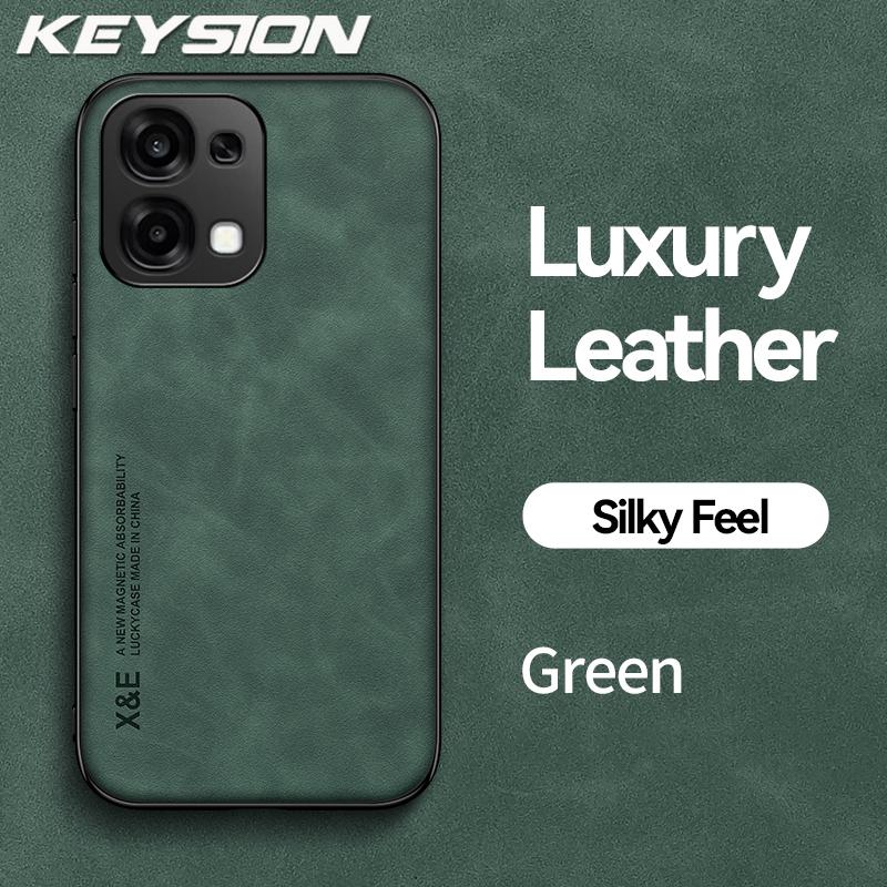 KEYSION Роскошный ретро чехол из ПУ кожи для телефона OPPO A6 Pro 5G Мягкий силиконовый+ПК Противоударный чехол на заднюю панель телефона для OPPO A6 Pro