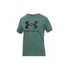 Under Armour Sportstyle Kids Logo Print Casual Short Sleeve T-Shirt Kids Tops Green 1363282-370