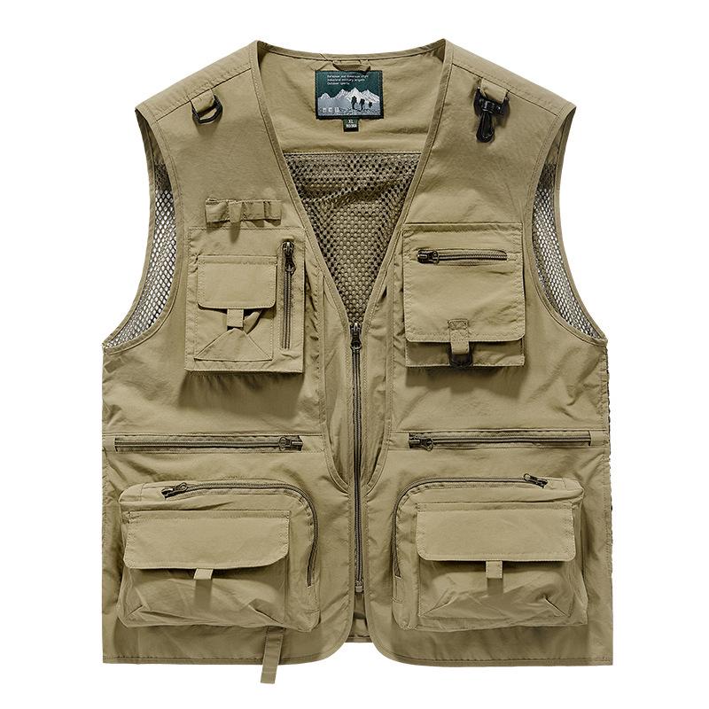 Men's Summer Multi-Pocket Photography & Fishing Vest for Outdoor Hiking