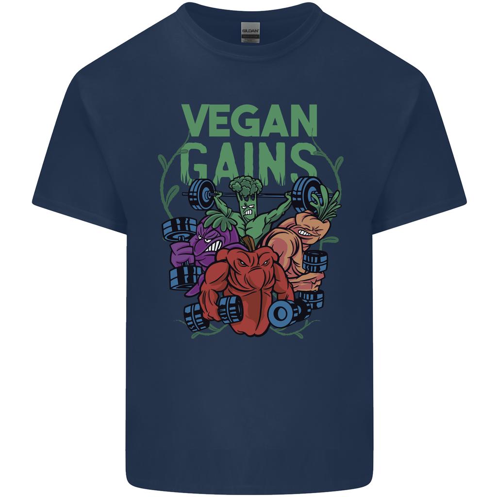 Vegan Gym Bodybuilding Vegetarian Unisexs Light Cotton TShirt