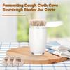 3Pcs Sourdough Starter Jar Cloth Covers Food Grade BPA Free Unbleached Reusable Cloth Covers Kitchen Accessories
