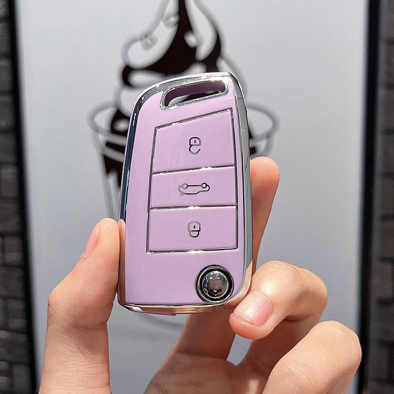 Применимо17 18Volkswagen PassatPassatCar Чехол для ключей с пряжкой