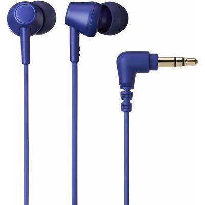 Наушники Audio Technica Ath Ck350x Bl проводные канального типа из переработанного пластика антибактериальные маленькие синие