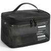 Single Layer Zipper Mesh Toiletry Bag Travel Portable Makeup Cosmetics Storage Organizer