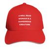 A Well Read Woman Is A Dangerous Creature Black Baseball Cap Men Women Casual Summer Sport Sun Cap