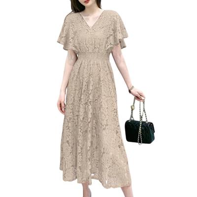 Collecala Long Summer Dress for Women, Summer Work Ceremony Dress, Lined, Suitable for Special