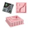 Square Terrace Flowerpot Epoxy Resin Mould Silicone Potting Mould Diy Concrete Cement Gypsum Flower Pot Handmade Making