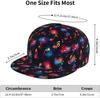 Кепка Snapback с принтом «Космические ноты» Кепки с прямым козырьком для мужчин Кепки Snapback для мужчин с принтом «Радужные ноты» Бейсболка Тракер Кепка Дадди