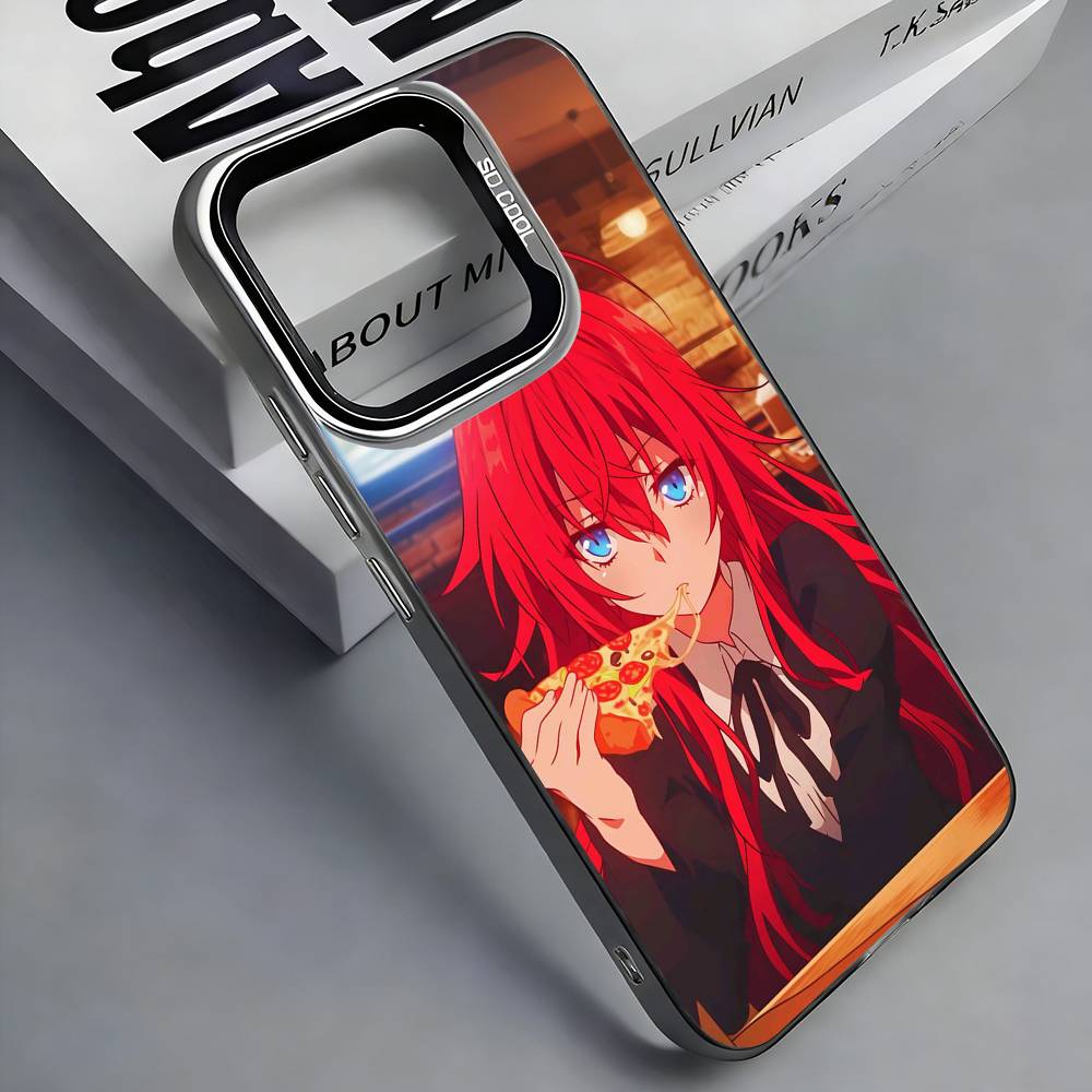 Чехол для телефона High School DxD Риас Гремори Для iPhone 17, 16, 15, 14, 13, 12, 11 Plus, Pro Max, Цветной Серебристый Funda Чехол