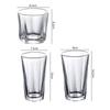 270ml/300ml/370ml Creative Juice Cup Thick Bottomed Wine Glass Drinkware Classic Whiskey Cocktail Beer Glasses Trendy Glassware